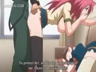 Ružový vlasy anime diva kurvička fucked proti the stena