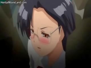 Nevainīgs brunete anime kaplis sūkā dzimumloceklis part5