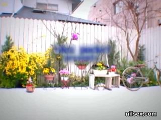 Bukkake jizz shots päällä luonnollinen japanilainen kultaseni ja villi likainen video- vimma