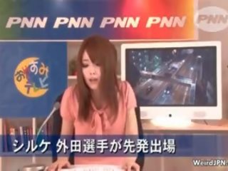 Concupiscent Japanese News Reading femme fatale Gets