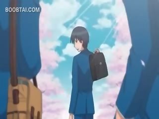 Telanjang erotik anime adolescent seks / persetubuhan passionately dalam mandi