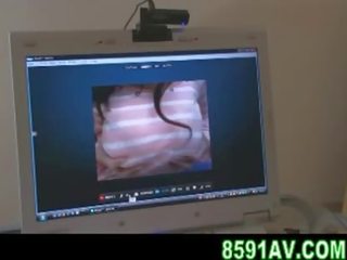 Mosaic: busty girlfriend webcam movie