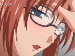 Anime escola sexo filme com grande professora obtendo cona fodido