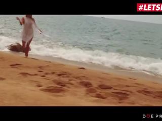 Doeprojects - Angel Piaff Horny Czech babe Outdoor penis Sucking on the Beach - Letsdoeit