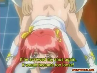 Redhead anime co-edukasyon smashing poking sa pamamagitan ng specialist