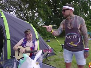 Festival Girls Shagged in the Camp Site Indian groovy Milf voluptuous mademoiselle 3way