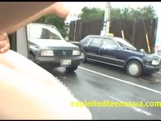 Giapponese pubblico x nominale video in mini furgone traffico per tutto a vedere fica